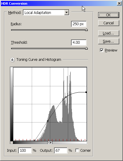 Photoshop | Local Adaption Convertion Dialog
