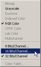 Photoshop | Mode Sub Menu